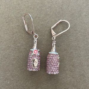 Kate Spade champagne bottle earrings